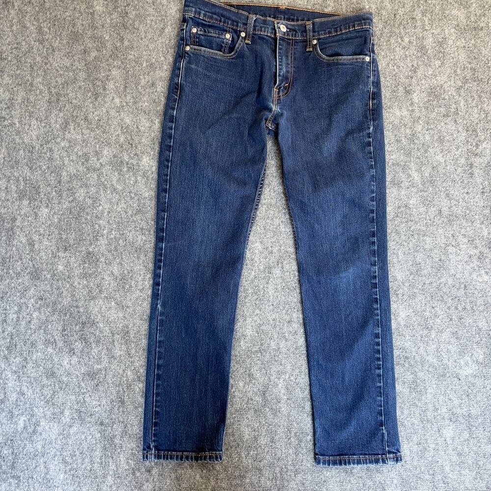 Levi's 511 Slim Fit Jeans Mens 33x30 Dark Wash Water Less Stretch Denim